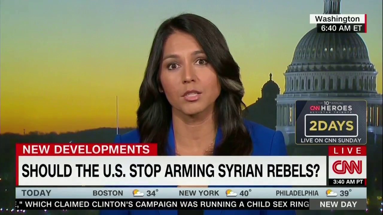 Tulsi CNN arming rebels